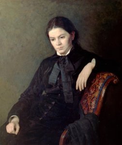 Bilinmeyen Bir Hanımın Portresi by Nikolai Alexandrovich Yaroshenko