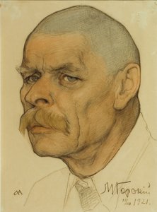 Yazarın portresi Maxim Gorky 1868-1939, 1921