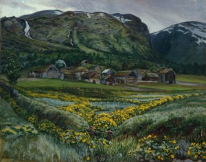 Cumartesi gecesi ve düğünçiçekleri by Nikolai Astrup