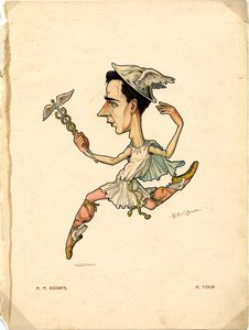 Bale dansçısı ve koreograf Michel Fokine Kimden: Karikatürlerle Rus Balesi, 1902-1905 by Nikolai Gustavovich Legat