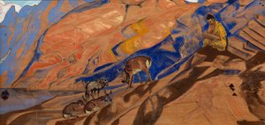 Öğretmenin Emirleri, 1927 by Nikolai Konstantinowitsch Roerich
