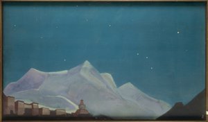 Hemis, manastır / N.K. Roerich tarafından resim by Nikolai Konstantinowitsch Roerich