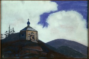 NK Roerich, Radonezh Aziz Sergius Şapeli by Nikolai Konstantinowitsch Roerich