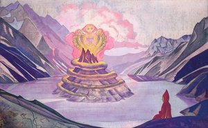 Nagarjuna Yılanın Fatihi, 1925. by Nikolai Konstantinowitsch Roerich