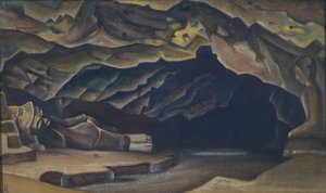 Parinirvana, 1935-1936 by Nikolai Konstantinowitsch Roerich