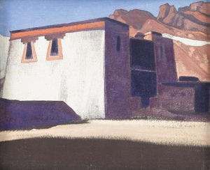 Sharugon Manastırı, Tibet, 1928 by Nikolai Konstantinowitsch Roerich