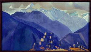 Boğulmuş. Dağlardaki manastır by Nikolai Konstantinowitsch Roerich