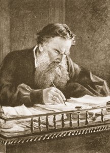 Leo Tolstoy (sepya fotoğrafı)