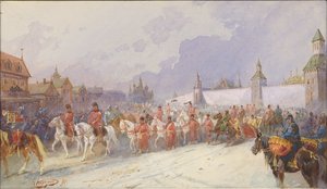 Yakalanan Kuchum Khan ailesinin Moskova