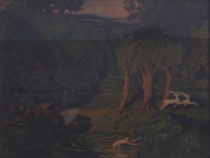 Pan ve Su Perisi Syrinx by Nikolai Pavlovich Ulyanov