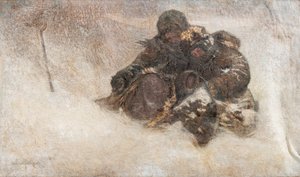 Kar fırtınası. Çocuklar by Nikolai Petrovich Bogdanov Belsky