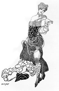 Vesy The Scales dergisi için La Folichonette İllüstrasyon, 1905