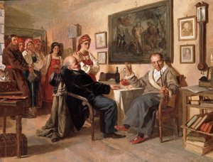Market. Serflerin Satışı by Nikolai Vasilievich Nevrev