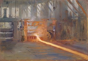 Chusovoy Metalurji Tesislerinde by Nikolaj Alekseevich Kasatkin