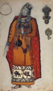 Wagner, Isolde / Figurine von Roerich by Nikolai Konstantinowitsch Roerich