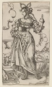 Bilge ve Aptal Bakireler: Beşinci Aptal Bakire, 1518. by Nikolaus Manuel Deutsch