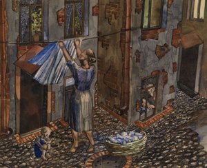 Eski Avlu, 1930 by Nikolay Ivanovich Evgrafov