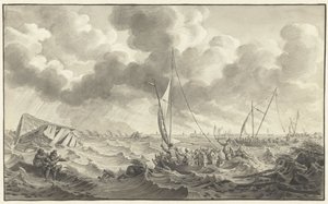 Kampen yakınlarındaki hendek ihlali, 1775 by Noach van der Meer (II)
