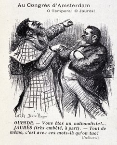 Jean Jaures ve Jules Guesde arasındaki tartışma (Amsterdam sosyalist kongresi), Noel Dorville, “” Le Panache”” 5/10/1904.