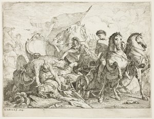 Antiochus Arabasından Düşerken by Noel Halle