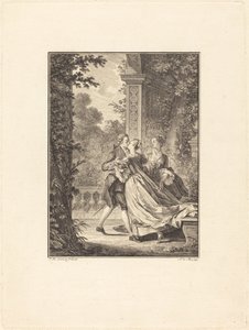 Bu gizemden hiçbir şey anlamadan by Noël Le Mire after Jean Michel Moreau