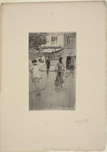 Yağmurlu Bir Günde Avenue Trudaine by Norbert Goeneutte