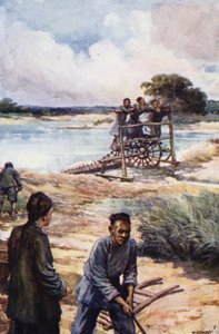 Çin: Bir su çarkı (renkli taş) by Norman Hardy