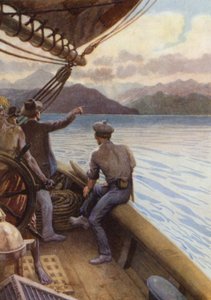 Güney Denizi Adaları arasında seyir (renkli taş) by Norman Hardy