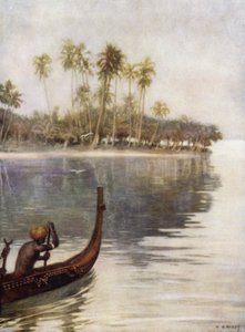 Sabah Erken, Gavutu, Solomon Adaları (renkli taş) by Norman Hardy