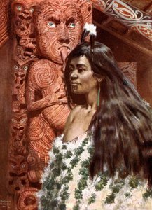 Maori Kızı: Yeni Zelanda by Norman Hardy