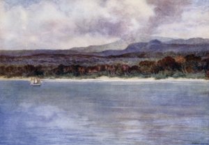 Marion Dağı, aktif Volkan, Ambryn Adası, Yeni Hebridler (renkli taş) by Norman Hardy