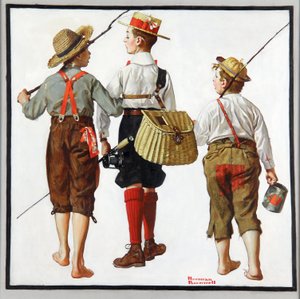 Balık Tutma Gezisi, Gelecek Hafta Geri Dönecekler by Norman Rockwell