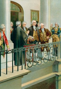 George Washington Başkan olarak yemin ediyor