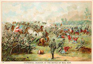 Stonewall Jackson, Bull Run savaşında by North American