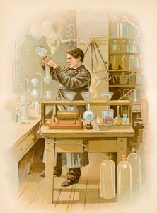 Thomas Edison laboratuvarında