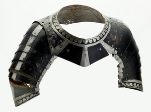 Almain Yaka, c.1580 (modern deri ile boyanmış çelik) by North German School