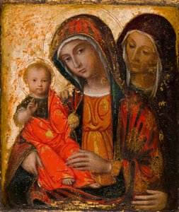 Meryem Ana, İsa ve Aziz Anne, c.1500-1600 (yağ ve panel)