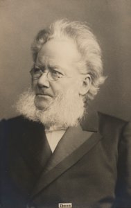 Henrik Ibsen, Norveçli oyun yazarı ve şair (s/b fotoğraf) by Norwegian Photographer
