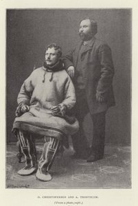 O Christofersen ve A Trontheim (s/b fotoğraf) by Norwegian Photographer