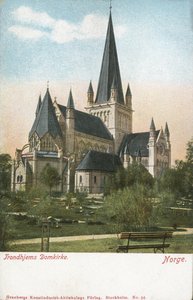 Trondheim Katedrali, Norveç (renkli fotoğraf) by Norwegian Photographer