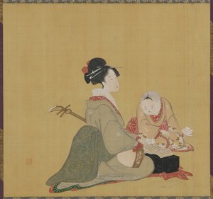 Şarkı söyleyen şube, Edo Perio d, Hava rly-henüz 19. satır ry. by Numata Gessai