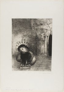 Uzun Bir Krizalit, Kanın Rengi, plaka 2 / 6 by Odilon Redon