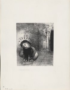 Uzun Bir Krizalit, Kanın Rengi, plaka 2 / 6 by Odilon Redon