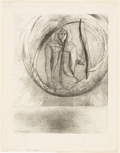 Ve Ötesi, Astral Idol, Apotheosis, plaka 2/6 by Odilon Redon