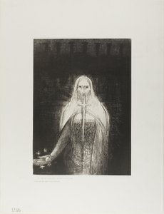 Ve Sağ Elinde Yedi Yıldız Vardı; ve Ağzından İki Kenarlı Keskin Bir Kılıç Çıktı, plaka 1/12 by Odilon Redon