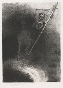 Ve Üzerine Oturan Adı Ölümdü by Odilon Redon