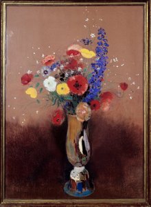 Tarlalardan bir buket çiçek. Odilon Redon