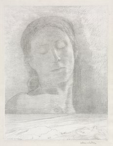 Kapalı gözler by Odilon Redon