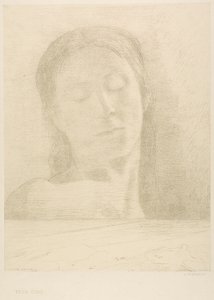 Kapalı gözler by Odilon Redon