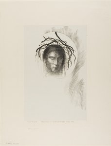 Gün Sonunda Görünüyor,...ve Güneşin Tam Diskinde İsa Mesih'in Yüzü Parlıyor, levha 24/24 by Odilon Redon